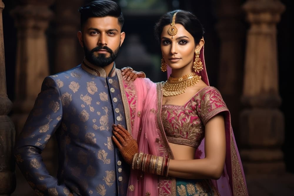 Luxurious embroidered bridal fabrics