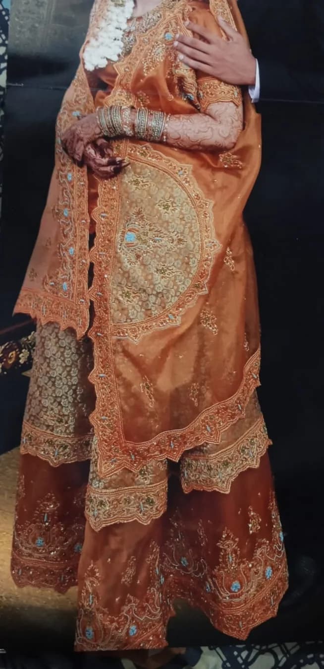 Gorgeous Yellow/Orange  Bridal Dress — photo 4