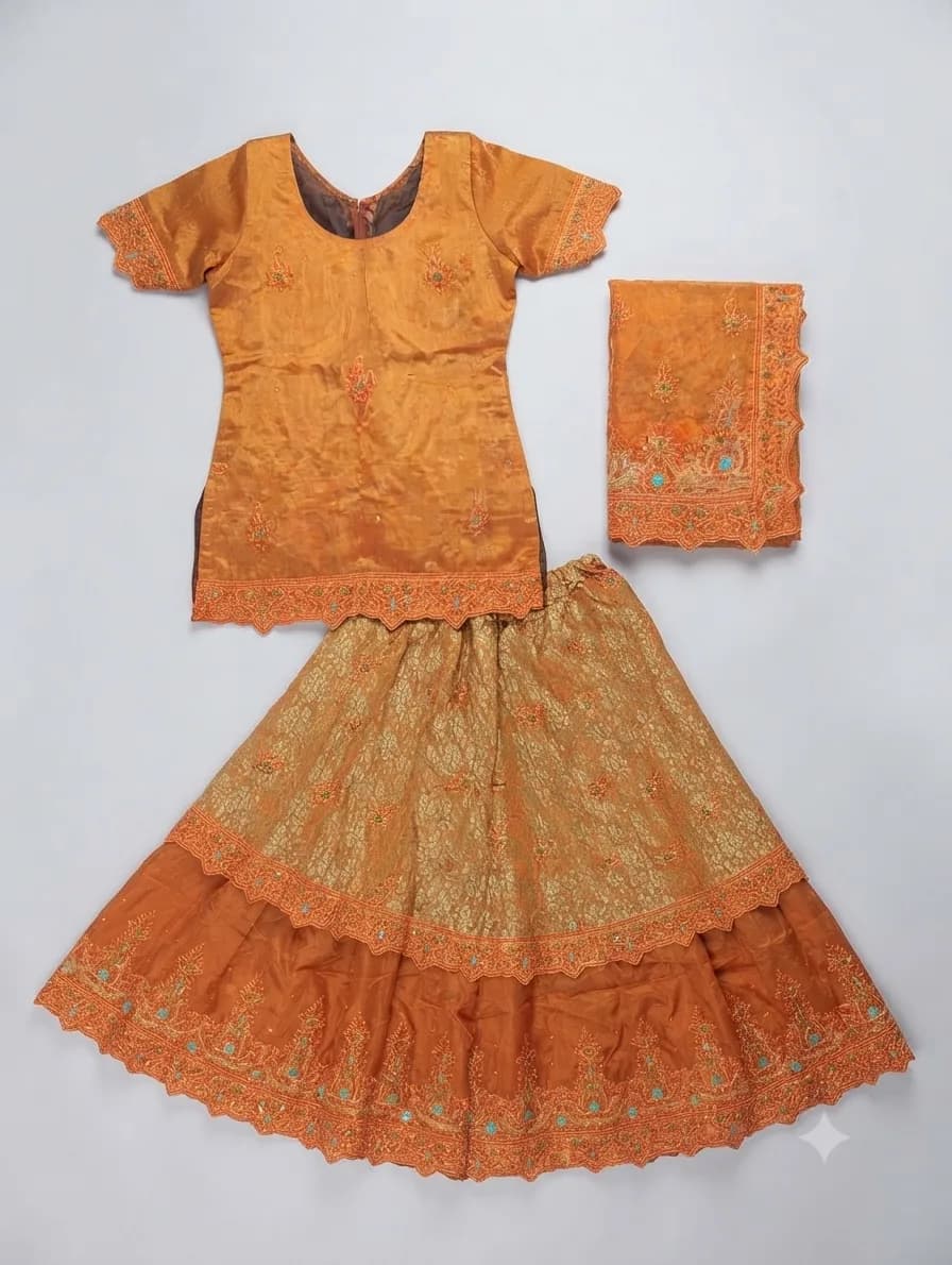 Gorgeous Yellow/Orange  Bridal Dress — photo 1