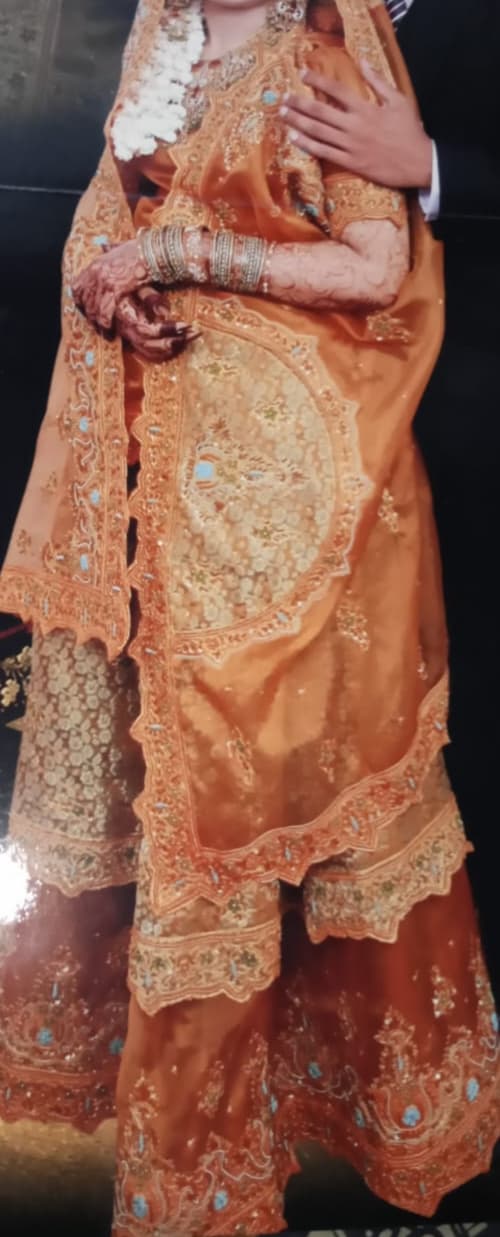 Gorgeous Yellow/Orange  Bridal Dress — photo 3